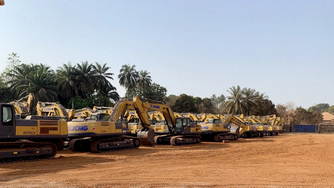 XCMG Excavators Work In Guinea Mines