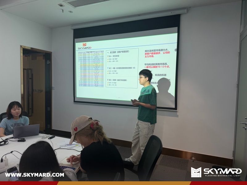 SKYMARD Young Eagles Training Foreign Trade Orator Session on Algerian Equipment Market